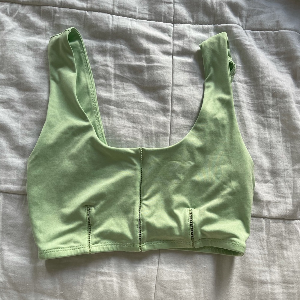 Green Sports Bra